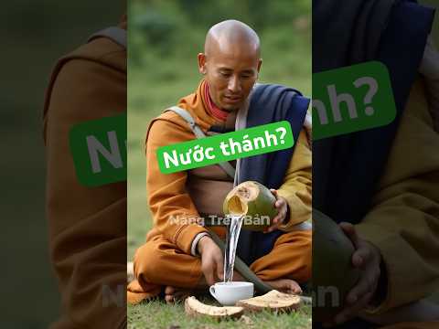 Sư Minh Tuệ hái dừa cho kim cang uống #thichminhtue
