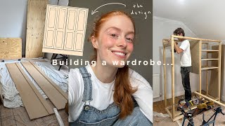 ATTEMPTING TO BUILD A WARDROBE  🪚  | Holiday snippets & painting! | Rosie Caldwell