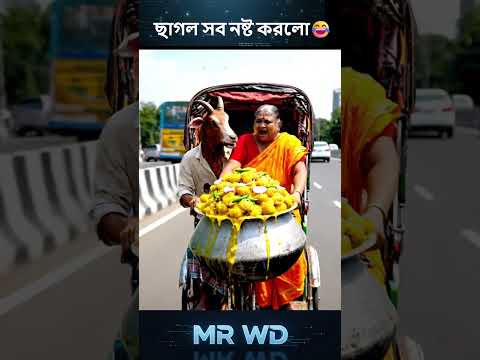 আলু ভর্তা খেতে চাইলে জোরে চালা 😂 #tiktok #funnyvideo #natok #cartoon #mrwd #veo3