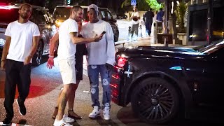AS Monaco football player BREEL EMBOLO driving his $600000 Rolls Royce in Monaco