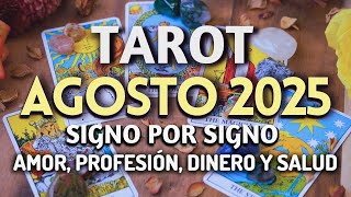 Tarot AGOSTO 2025 Signo por Signo en Amor, Profesión, Dinero y Salud