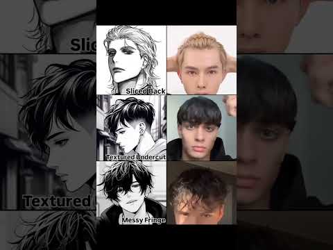 anime like hair tutorial ✨ #hairstyle #men