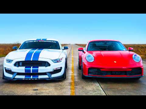 Nuevo Porsche 911 vs Shelby GT 350: ARRANCONES