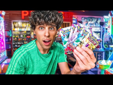 What’s Inside the LAST 5 Pokémon Card Packs at the Arcade?!