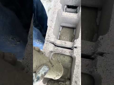 Tuğla İçi Beton Uygulaması | İnşaat Teknikleri #satisfying #diy #construction #shorts
