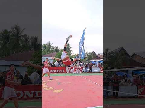 Tekong power and jump rolspike 😱😱😱 #sepaktakrawdunia #sepaktakrawindonesia #sepaktakraw