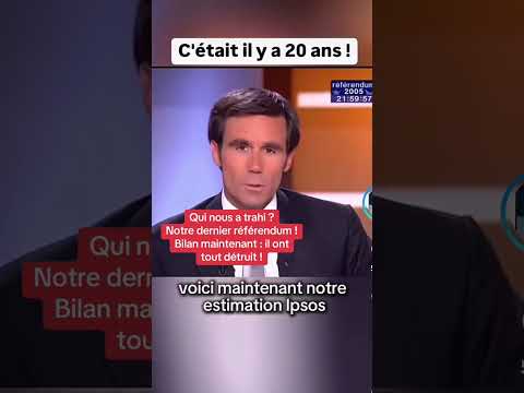 IL Y A 20 ANS, LES FRANÇAIS DISAIENT NON 🇫🇷