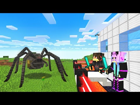 SAFEST SECURITY HOUSE vs MUTANT SPIDER - Minecraft