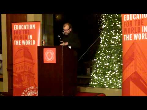 George Saunders Speaking at the Syracuse University...