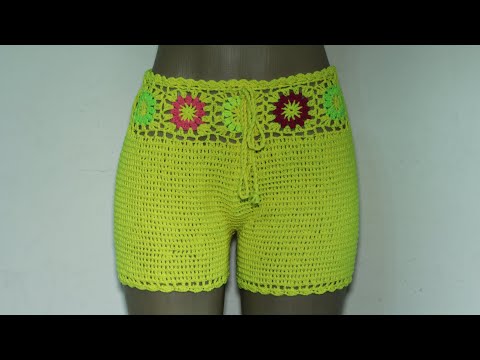 Shorts verão em crochê