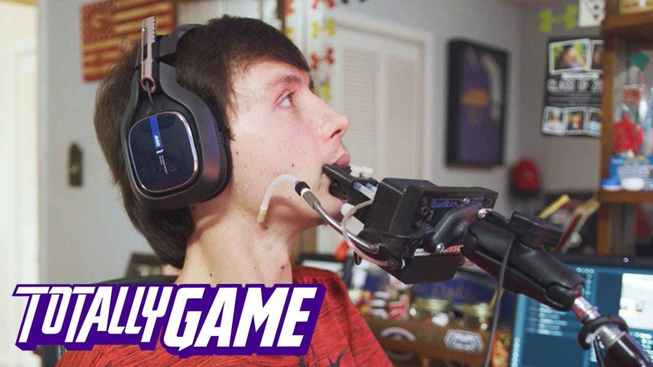 Paralysed gamer plays warzone with his mouth - totally game