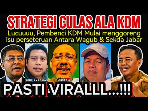Heboh, KDM di nilai Menggunakan Strategi Culas kepada Wagub Jawa Barat @OrangTimurTV