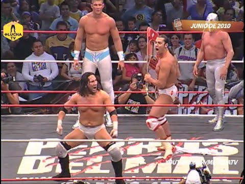 Hijo del Perro Aguayo, Blue Demon Jr. y Lizmark Jr. vs Latin Lover, Hijo del Santo y Marco Corleone