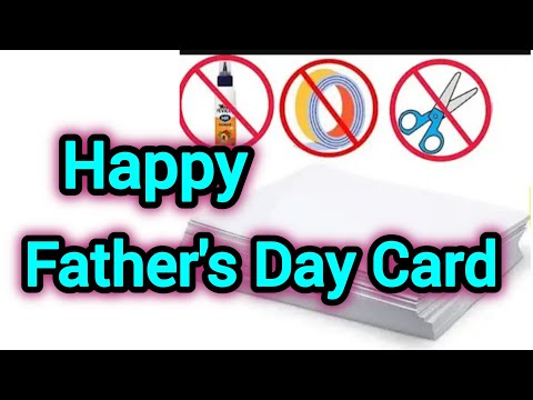 Easy Father's Day Card | Diy Father's Day Card Making Idea's-Happy Father's Day Greeting Card Design
