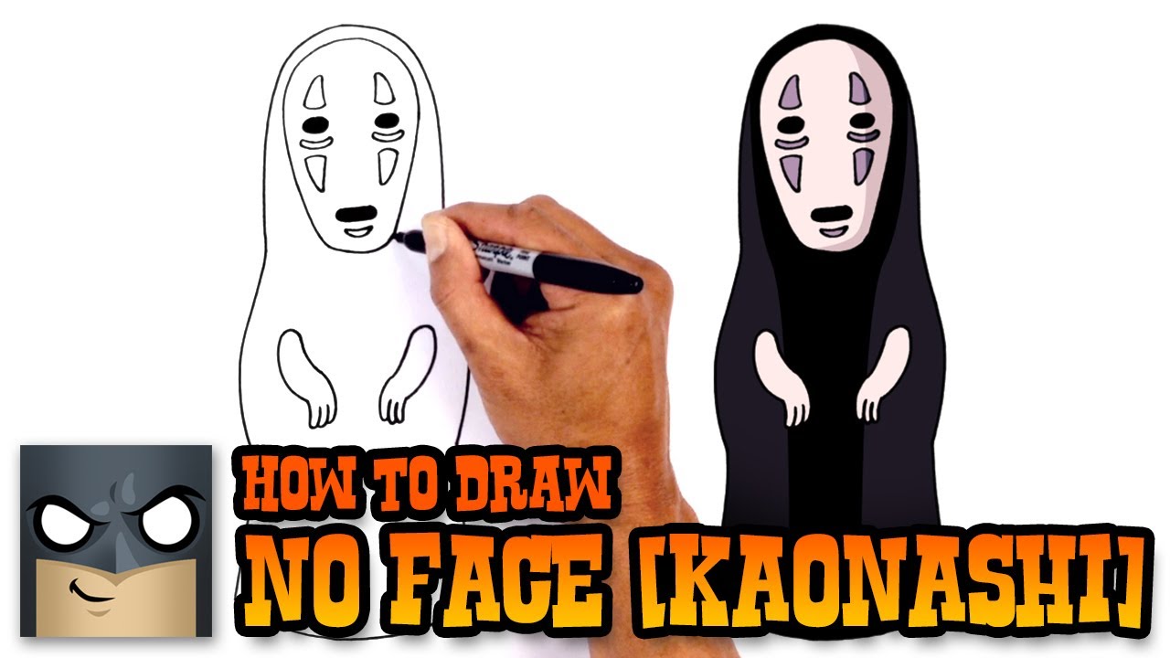 How to Draw No Face (Kaonashi) - Spirited Away