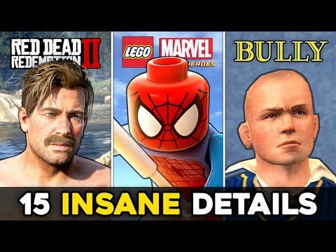 15 INSANE Hidden Details in Video Games (RDR2, Bully & More)