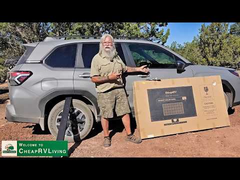 Easy Van Life Hack! Installing Solar Panels on My Subaru Roof!