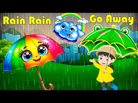 बारिश बारिश  Rain Rain Go Away -  Hindi Rhymes For Children -  Riya Kids Tv   Nursery Rhymes