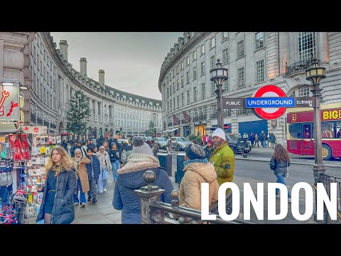 London, England 🏴󠁧󠁢󠁥󠁮󠁧󠁿 Winter Street Walk - Feb 2025 - 4K 60fps Walking Tour