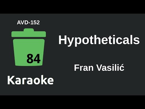 Fran Vasilić - Hypotheticals (Karaoke) [AVD-152]