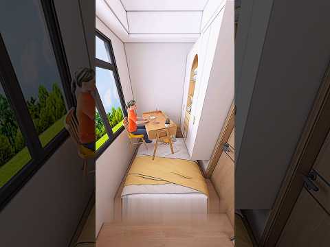 Little Girl Builds Her Own Smart Luxury Bedroom #shorts