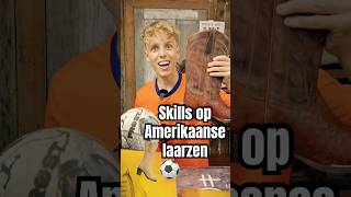 MOEILIJKER DAN DIT BESTAAT NIET! 😨👢 #baileyfreestyle #voetbal #wk #nederland #laarzen #cowboy