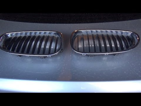 BMW . 5 SERIES КАК СНЯТЬ РЕШЕТКИ РАДИАТОРА.