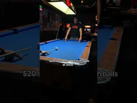 Two balls were in fact hit at once