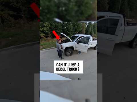 Can it can jump a deisel truck? Let’s see. #automobile #mechanic #deisel #help #diy #free #sponsor