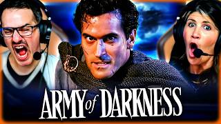 ARMY OF DARKNESS MOVIE REACTION - SAM RAIMI WENT FULL MEDIEVAL MADNESS! - FIRST TIME WATCHING