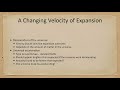 Understanding the Universe's Expansion