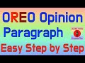 Understanding the Oreo Method and Opinion Writing