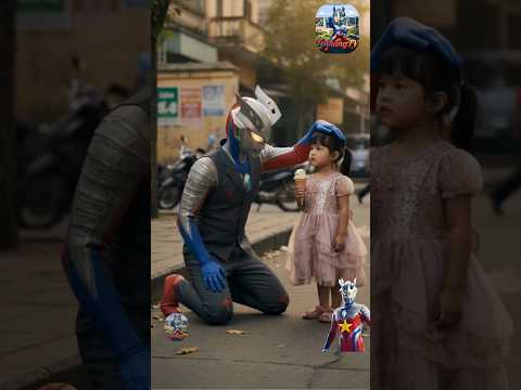 Ultraman Zero tặng kem cho cô gái ngoan hiền #ultraman #hoathinh #cartoon #trend