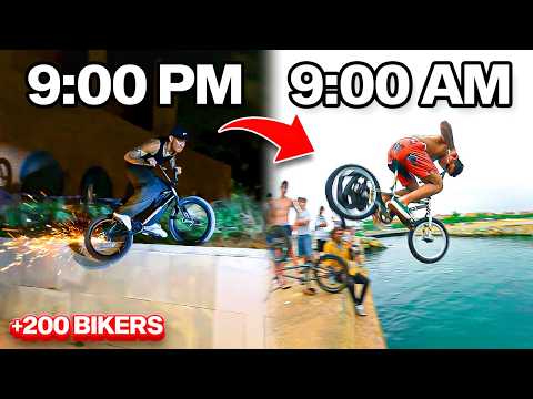 LA QUEDADA NOCTURNA MÁS LOCA DE BMX ⚠️ 12H BMX STREET JAM 24