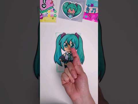 미쿠 미쿠 만들기💙 MIKU blind bag #paper #diy #papercraft  #asmr #종이놀이