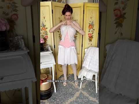 GRWM: Edwardian summer look #fashion #edwardianfashion #gettingready #shorts
