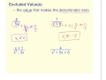Excluded Values and Rational Functions
