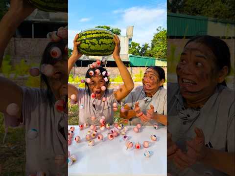 Hai chị em trêu chọc nhau siêu dễ thương 🍉🍉😂😱👶🏻♥️👴 #shorts #cute