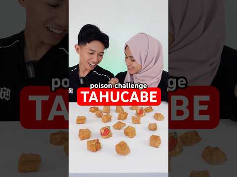 ikutan yang lagi rame edisi pake tahu plus rawit 🤤 #challenge #funny #couple #prank #games
