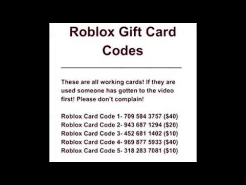 Live Roblox Gift Card Codes 07 2021 - roblox card redeem codes 2021