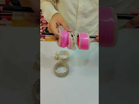 Latest Pink Bridal Chura | Elegant Wedding Bangles | Om Cosmetics Hisar