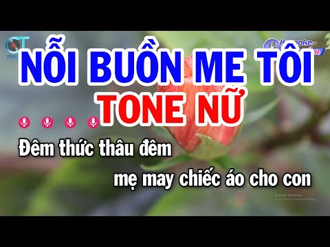 Karaoke Nỗi Buồn Mẹ Tôi Tone Nữ ( F#m ) Nhạc Sống Đồng Sen