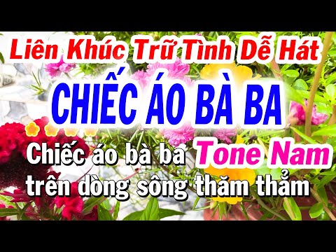 Karaoke Liên Khúc Tone Nam Hay Nhất | Chiếc Áo Bà Ba – Đắp Mộ Cuộc Tình | Nhạc Sống Tuyết Nhi