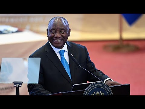 YouTube video thumbnail: Ramaphosa Thanks Putin for Release of South Africans Fighting for Russia