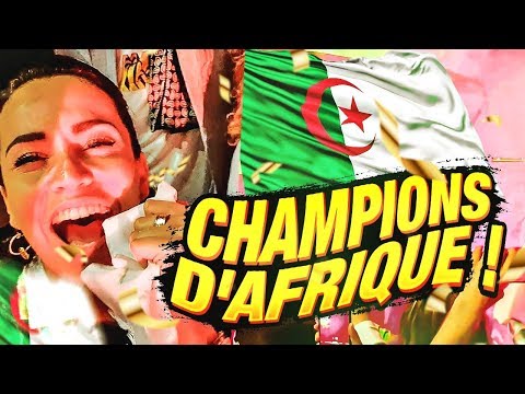 LES ALGÉRIENS CHAMPIONS D'AFRIQUE : LA FOLIE À PARIS !