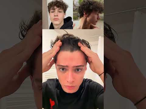 Fluffy hair tutorial #hairstyle #haircut #fluffyhair #glowup #transformation #shorts #ytshorts