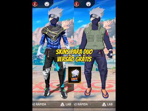 combinações duo kakashi versão humilde #FreeFire #NarutoShippuden #pobrelk