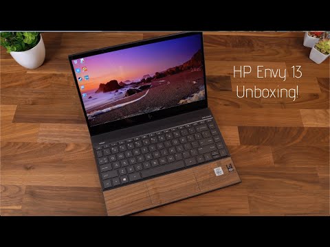 (ENGLISH) HP Envy 13 Unboxing and Hands On: Intel i7, Wood Design, and More!