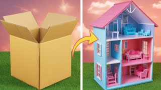 ASTUCES INCROYABLES EN CARTON POUR POUPÉES 💵 Défi Luxe vs Pas Cher vs Milliardaire