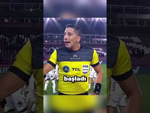 Penaltı noktasını yerinden söken futbolcu?